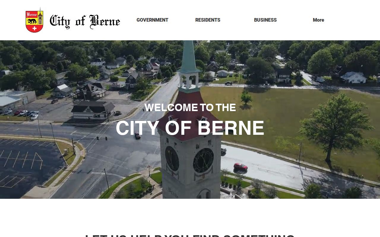 Official City of Berne services and contact page