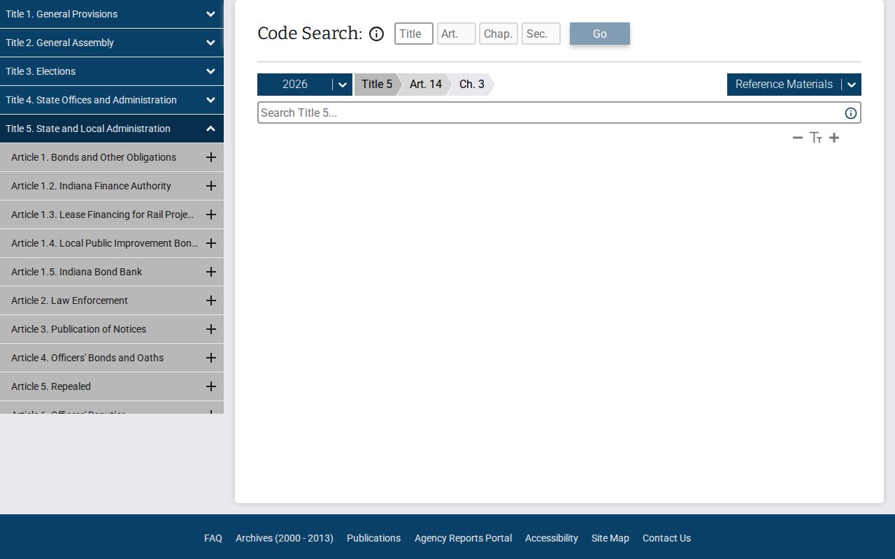 Indiana Access to Public Records Act text