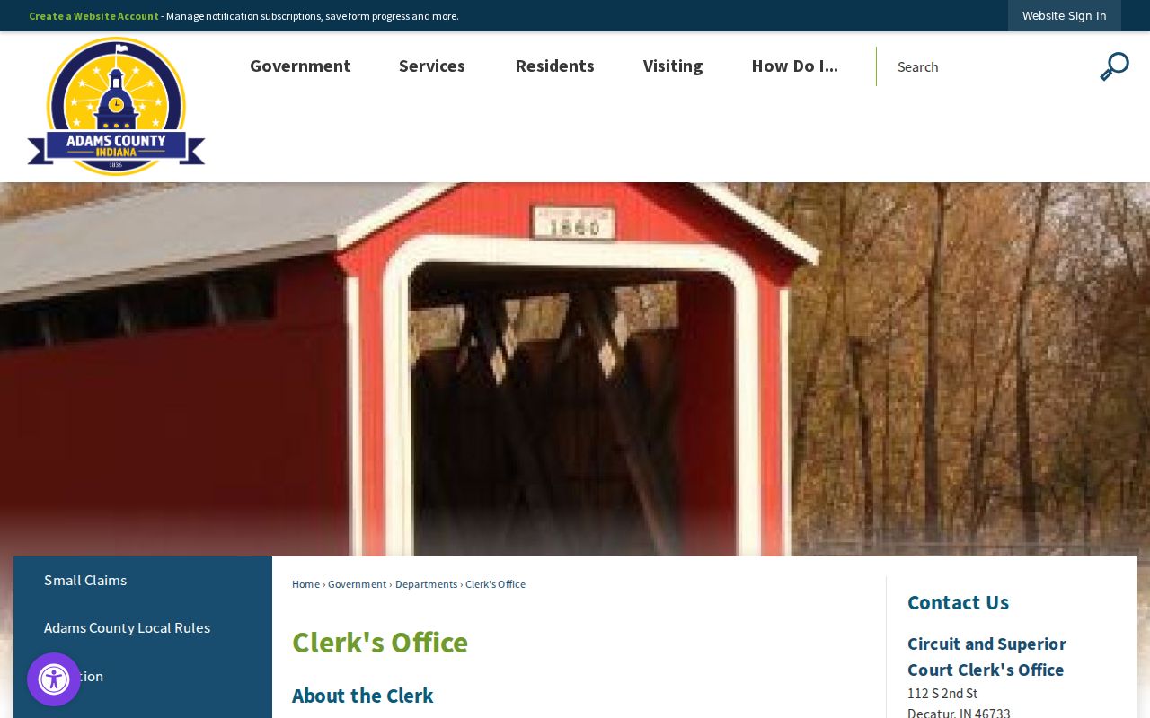 Adams County Clerk court record channels